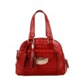 Lancel Sac Pas Cher Adjani Croco Rouge